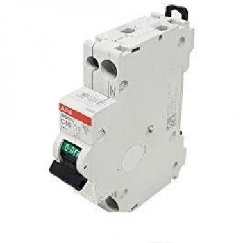 Interrutor Magnetotérmico ABB 1P+N 16A C 4,5kA 1 Módulo SN201LC16