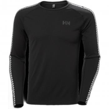 Helly Hansen Men's Lifa Active Stripe Crew Baselayer Top Black XL