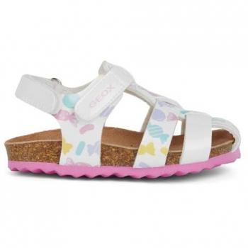 Sandalias Geox Chalki para niñas en color blanco/multicolor, talla 25 EU