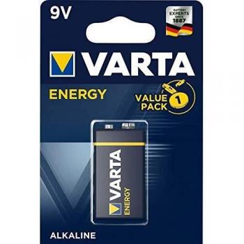 VARTA ENERGY Pila Alcalina 6LR61 9Vdc (Paquete de 10 Pilas)