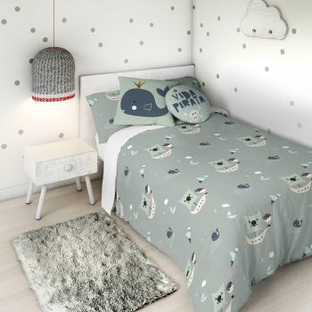 HACIENDO EL INDIO Funda nórdica Vida Pirata Cama 105 cm
