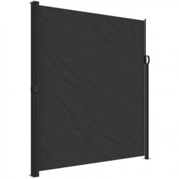 Toldo lateral retráctil 220x600 cm color negro