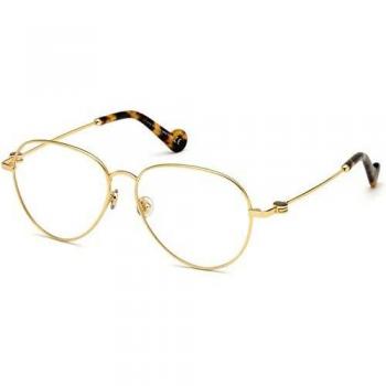 Moncler marco óptica ML5068 030 de Metal de Oro, tamaño 55 mm Unisex