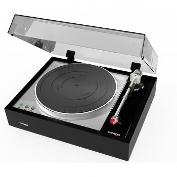 Thorens TD 1600 - Tocadiscos de Alta Gama, Subchasis, Acabado Negro Brillante, Conectores XLR