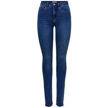 Only Royal High Waist Skinny Jeans for Women - Medium Blue Denim