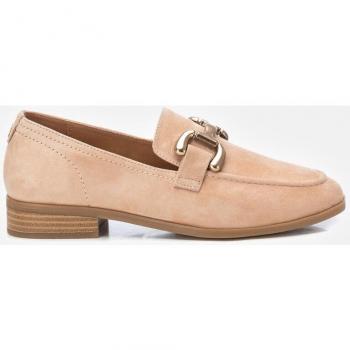 Mocasines de piel para mujer - Modelo 161503 Marrón Claro