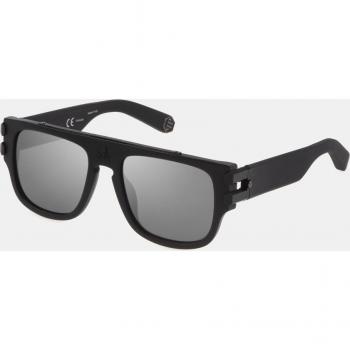 Philipp Plein Stylish Sunglasses Spp011W Black Male Size 55 MM