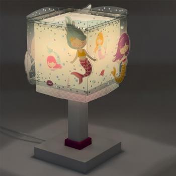 Lámpara de Mesa Infantil Sirenas Multicolor E14