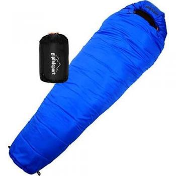 gipfelsport Saco de Dormir Momia Invierno Azul
