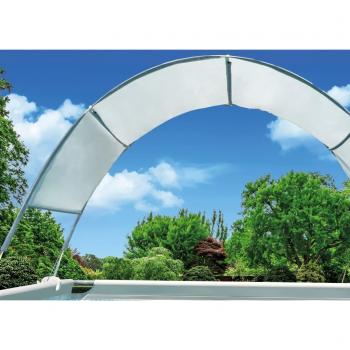Toldo de piscina gris claro INTEX - Toldo para piscina, color gris claro, fabricado por INTEX, diseñado para cubrir y proteger la piscina de suciedad y escombros, fácil de instalar y ajustar
