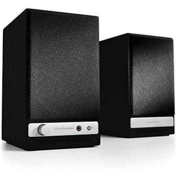 Audioengine HD3 60W Wireless Powered Desktop Speakers | Built-in USB 24-Bit DAC & Analog Amplifier | aptX HD Bluetooth, USB, RCA and 3.5mm inputs | Cables included