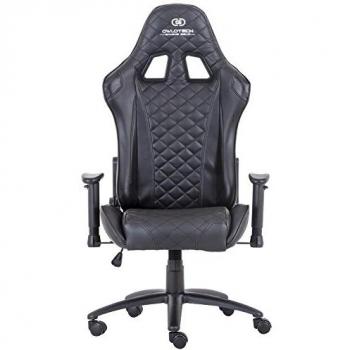 Owlotech Silla para Gaming, Poliuretano, Negro, 33x70x86 cm