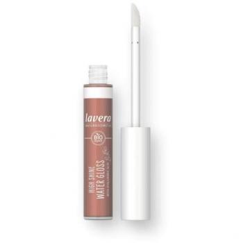 Lavera High Shine Water Gloss 5.5 ml - Color 03 Golden Solaris, brillo intenso, fórmula hidratante, acabado brillante y suave para los labios