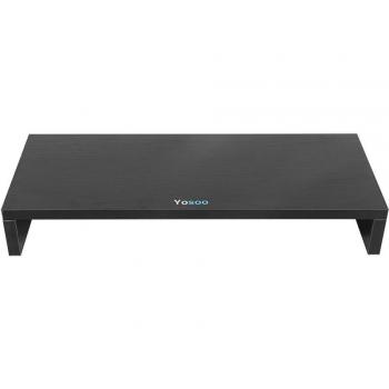 Soporte de Madera para Monitor LED LCD, Organizador de Escritorio, Estante en 3 Colores