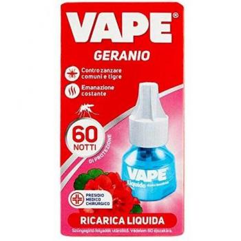 Vape Recarga Líquida Antimosquitos Geranio y Menta 480 Horas 60 Noches