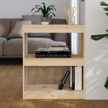 vidaXL Book Cabinet/Room Divider 60x30x71.5 cm Solid Wood Pine