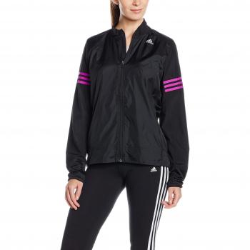 adidas RS Wind JCK W - Sudadera para mujer, color negro / morado, talla XL