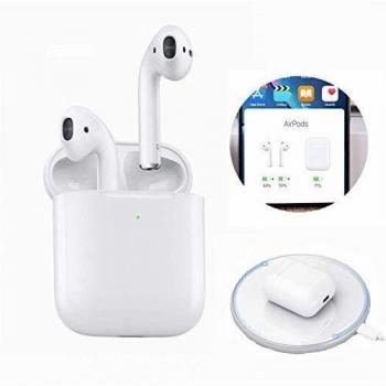 2020 Nuevos Auriculares Inalámbricos Bluetooth 5.0 Auriculares Bluetooth con Mic de Audio Estéreo para iOS Android, Soporte Siri/Carga Inalámbrica