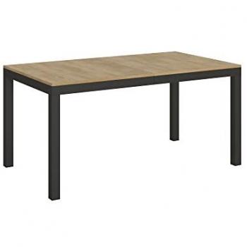 Mesa Extensible Everyday Evolution 90x60/264 cm Roble Natural Estructura Antracita