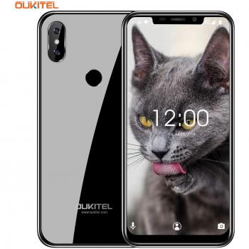 4G Móviles y Smartphones Libres,OUKITEL C13 Pro Android 9.0, 6.18 19:9 Pantalla, 2GB RAM+16GB ROM,Cámara 8MP+5MP,3000mAh,Dual SIM Teléfono Movil-Negro