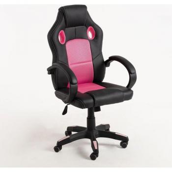 Silla Gaming Ultra Rosa Ergonométrica con Reposabrazos Ajustables