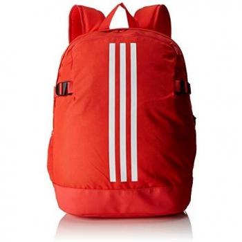adidas 3-Stripes Power Backpack Medium - Real Coral/White/White, 16 x 32 x 44 cm