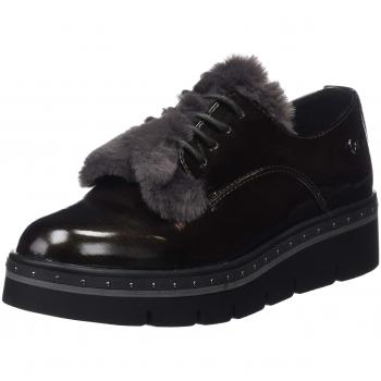 XTI 48392, Mocasines para Mujer, Negro Plomo, 39 EU