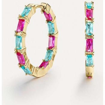 Aros Kenia de Earcandy Jewelry en Plata de Ley 925 con baño de oro amarillo 18k