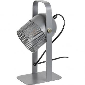 Lámpara de Escritorio RONNIE Metal Gris E14 1x25W IP20 Altura 28.5cm