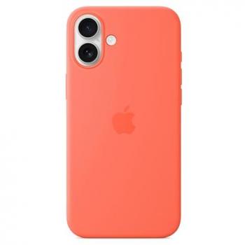 Funda de Silicona MagSafe Naranja para iPhone 16 Plus - Reciclada