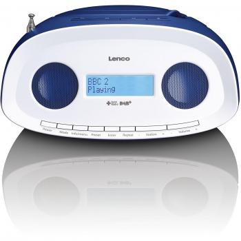 Radio Portátil DAB+ FM con Reproductor de CD/MP3 y USB Lenco SCD-69 Azul
