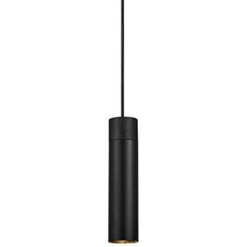 Lámpara colgante Tilo, 1 luz, negra, GU10