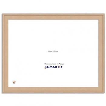 Marco Caja Americana de Madera de Haya Natural para Lienzo Sin Cristal Ni Trasera 50 x 65 cm (15 Paisaje)