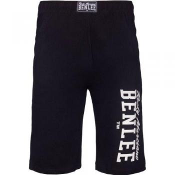 Benlee Spinks Men's Black Shorts - Regular Fit Bermuda Sweatshorts