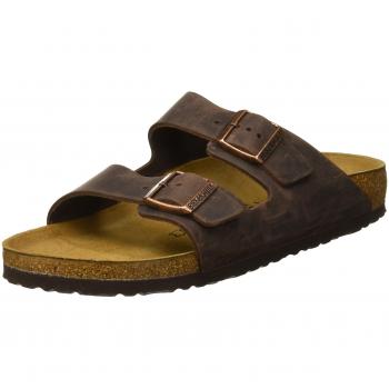 Birkenstock Arizona Habana Brown Leather Slippers