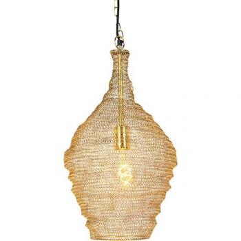 Lámpara colgante oriental oro 30 cm