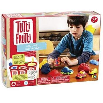 Educa Borras - Plastilina Tutti Frutti Set Medium Coches, 3 masas moldeables