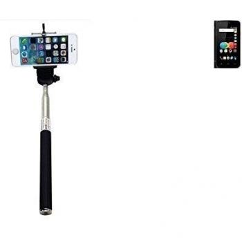 Selfie Stick palillo para Allview P4 eMagic, negro, Monopod, mástil telescópico, autorretrato