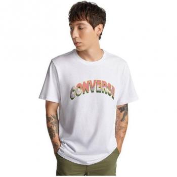 Camiseta de Manga Corta Hombre Converse Mirror Blanco