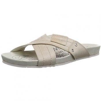 Dockers by Gerli 36BR00 - zuecos de cuero unisex, color blanco, talla 45