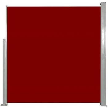 vidaXL Toldo Lateral Retráctil 140x300 cm Rojo Parasoles Sombrillas Exterior