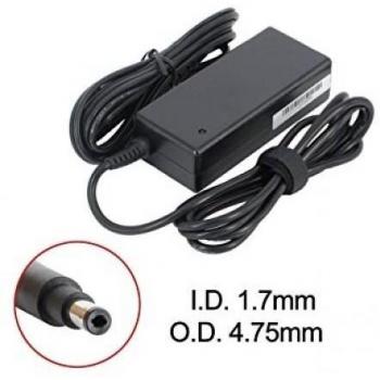 Fuente de Alimentación Compatible para Portátil HP/Compaq 65W - 18.5V - 3.5A - Conector 4.8x1.7mm Sin Pin - Incluye Cable