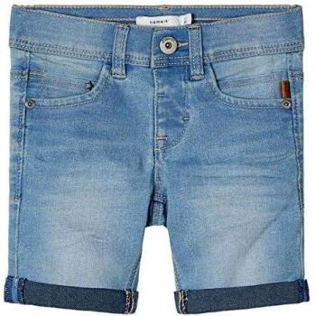 NAME IT Nmmsofus Dnmcartus 1312 Long Shorts Camp Pantalones Cortos de Jean, Light Blue Denim, 98 para Niños