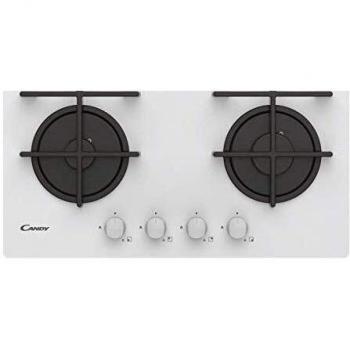 Encimera de Gas Candy CVG6WW Blanco 59 cm, 4 quemadores, 7.2 kW, manual
