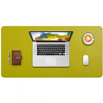 DOBAOJIA Alfombrilla de Ratón Grande, Mousepad XL, Vade Escritorio, Tapete de Escritura, Estera Oficina, Almohadilla Escritorio, Cuero PU Impermeable + Gamuza Antideslizante