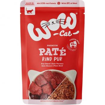 WOW Cat Adult 24 x 125 g - Pack Ahorro - Vacuno puro