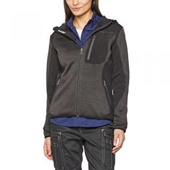 Chaqueta de Trabajo de Mujer Blaklader con Capucha, Gris Oscuro/Negro, Talla M