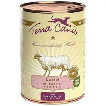 Comida húmeda para perros adultos Terra Canis Classic paté de cordero con calabacín, mijo y eneldo 400 g