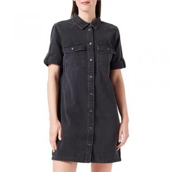 Vestido Corto de Jean Noisy May NMNew Signe - Manga Corta - Negro - Tallas XS a L