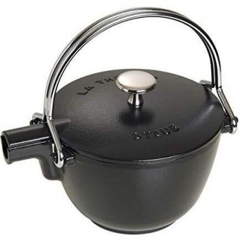 STAUB Tetera, Hierro Fundido, Negro Mate, 1,15 litros